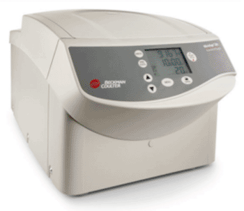 Image: The Microfuge 20 micro-centrifuge (Photo courtesy of Beckman Coulter Life Sciences).